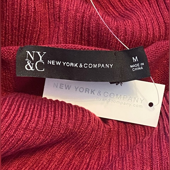 New York & Company - Button-Detail Cowl-Neck Tunic Sweater (NWT) - Picture 4 of 5